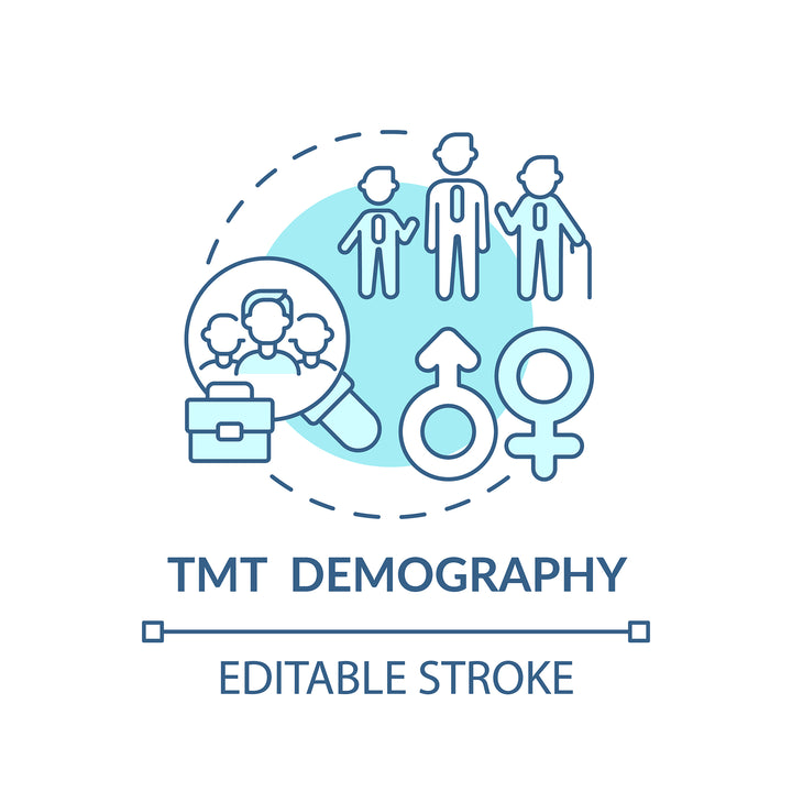 Top management concept icons bundle