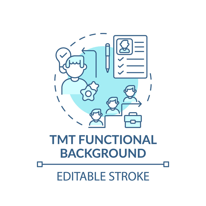 Top management concept icons bundle