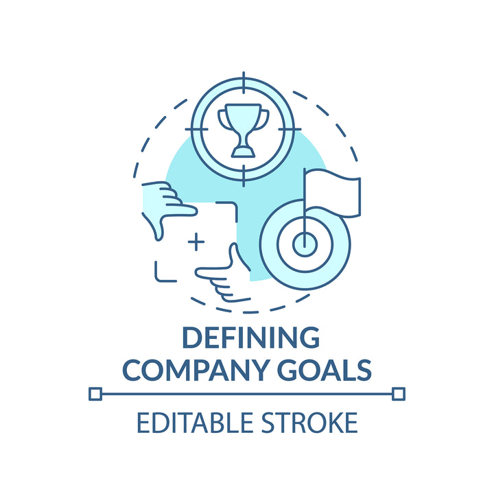 Top management concept icons bundle