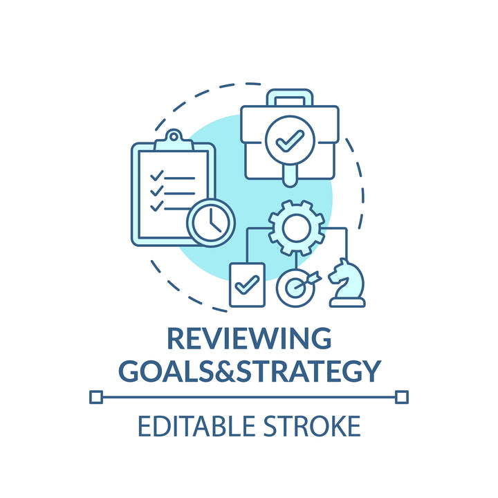 Top management concept icons bundle