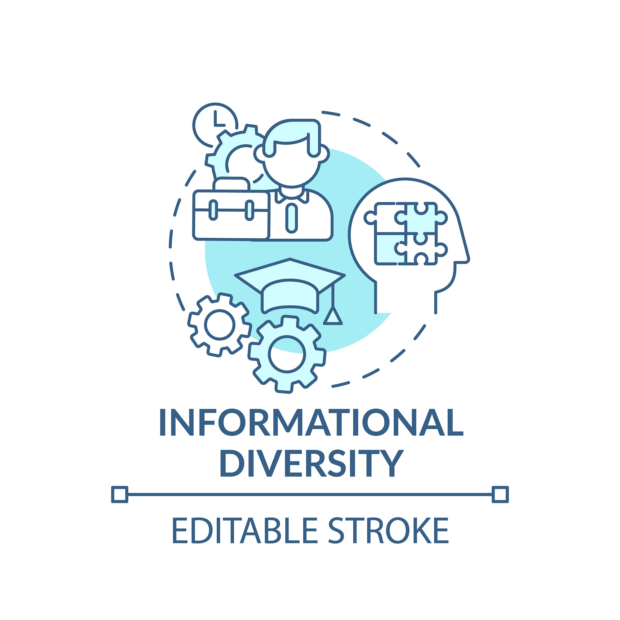 Top management concept icons bundle