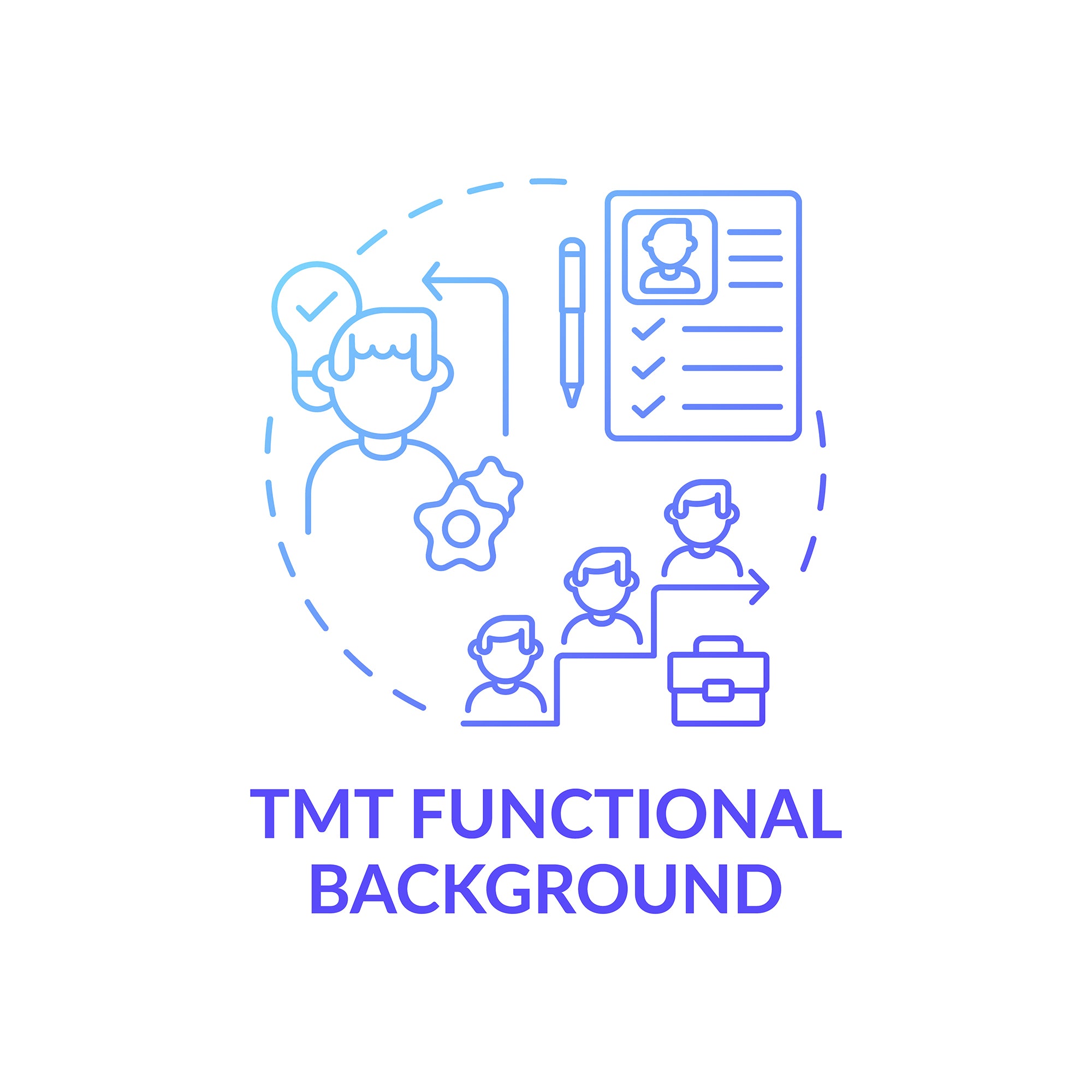 Top management concept icons bundle