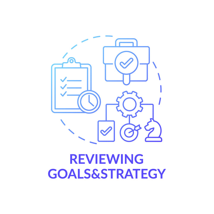 Top management concept icons bundle