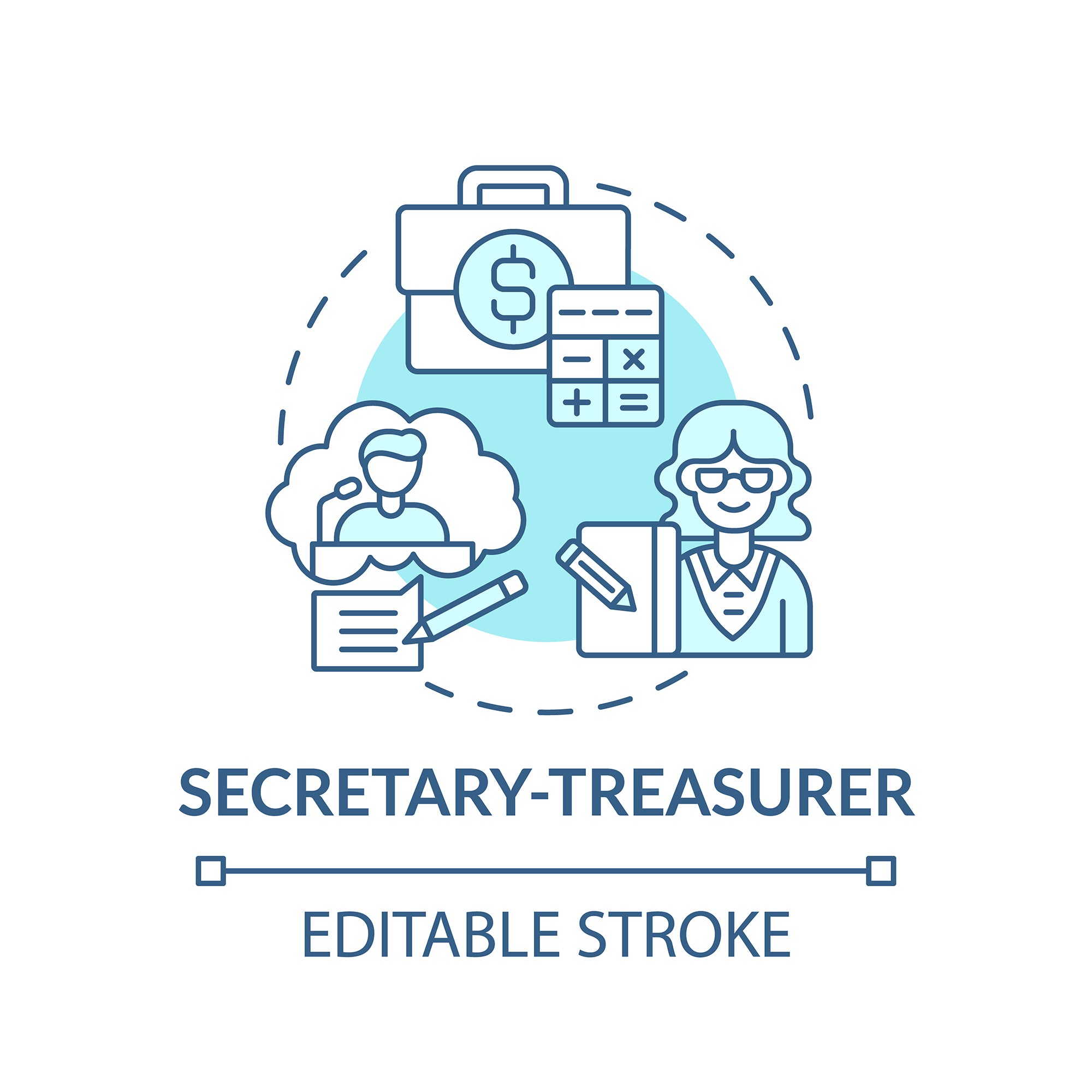 Top management concept icons bundle