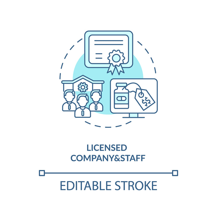 Online pharmacy concept icons bundle