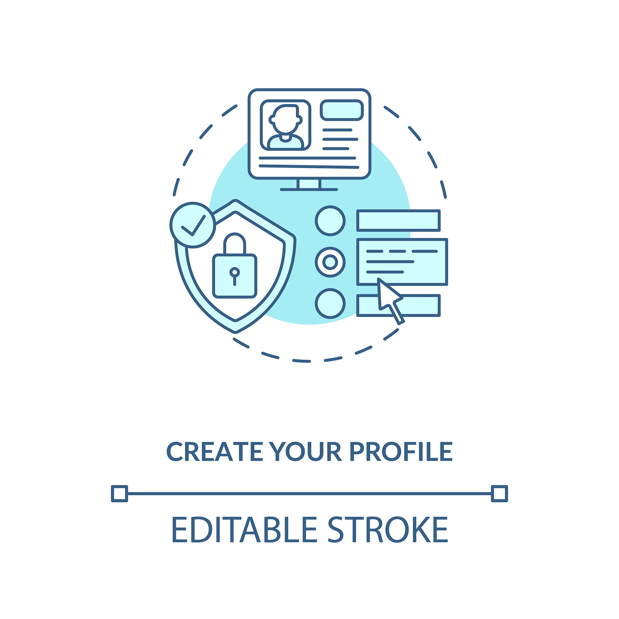 Online pharmacy concept icons bundle