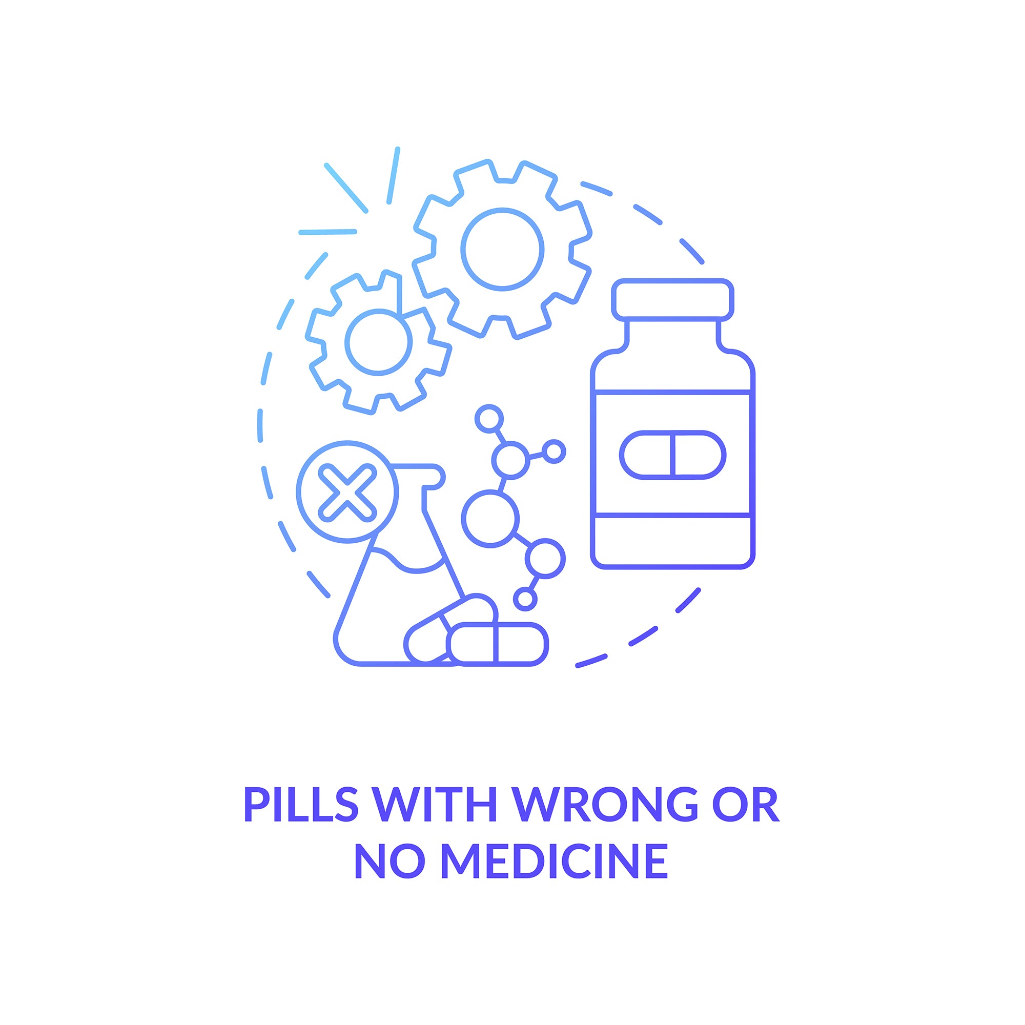 Online pharmacy concept icons bundle