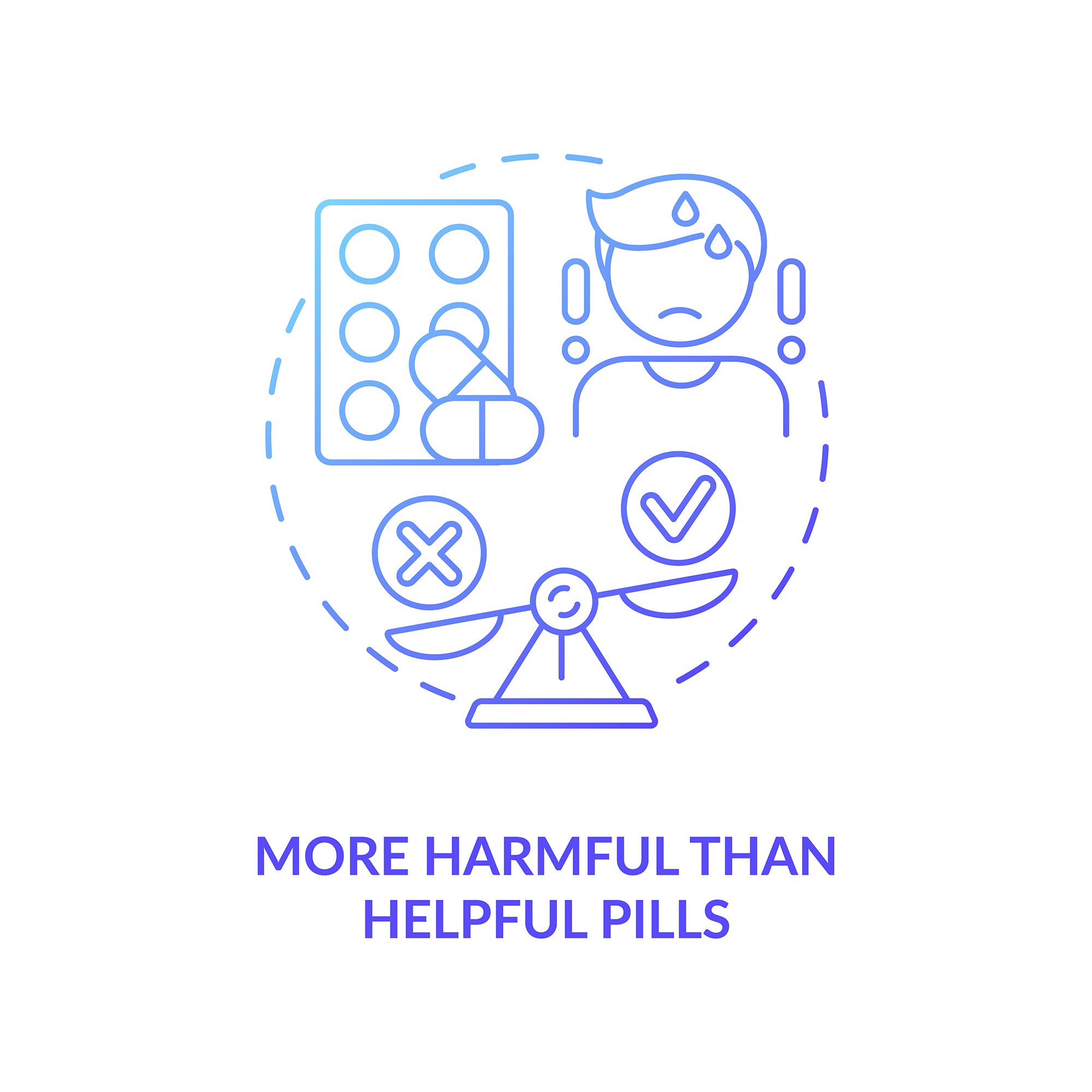 Online pharmacy concept icons bundle