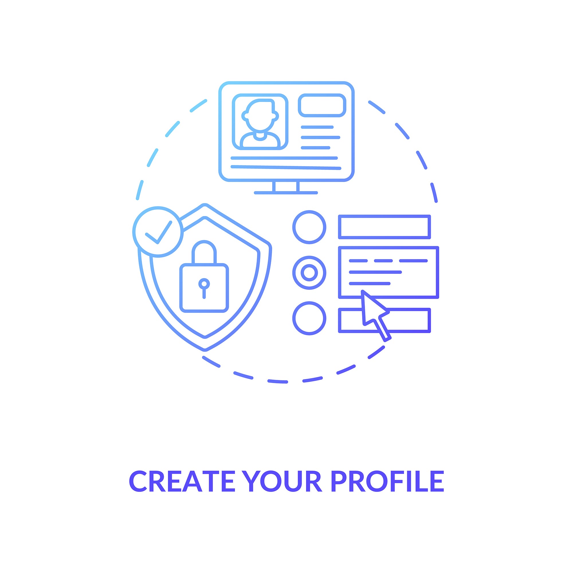 Online pharmacy concept icons bundle