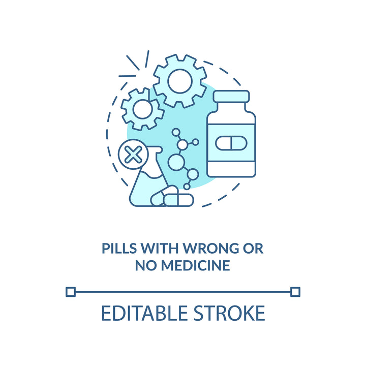 Online pharmacy concept icons bundle