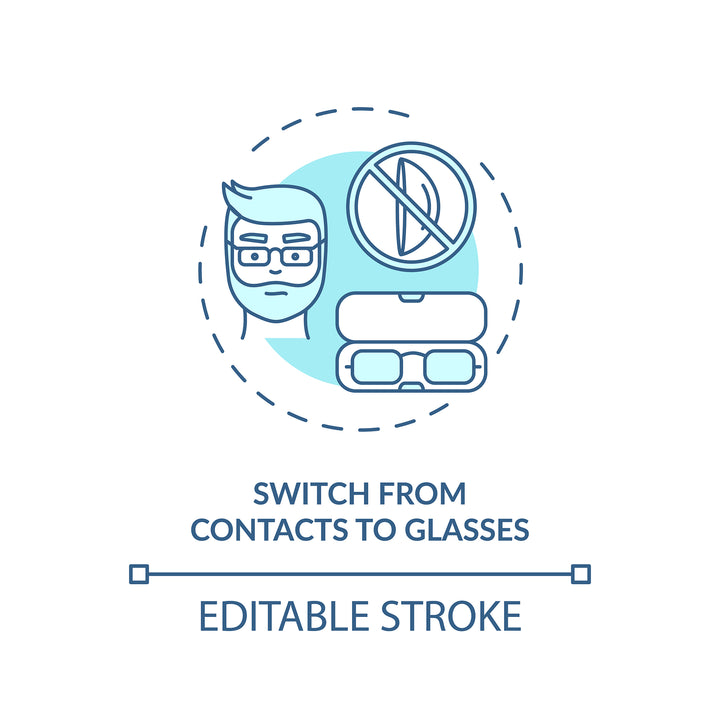 Eye health concept icons bundle