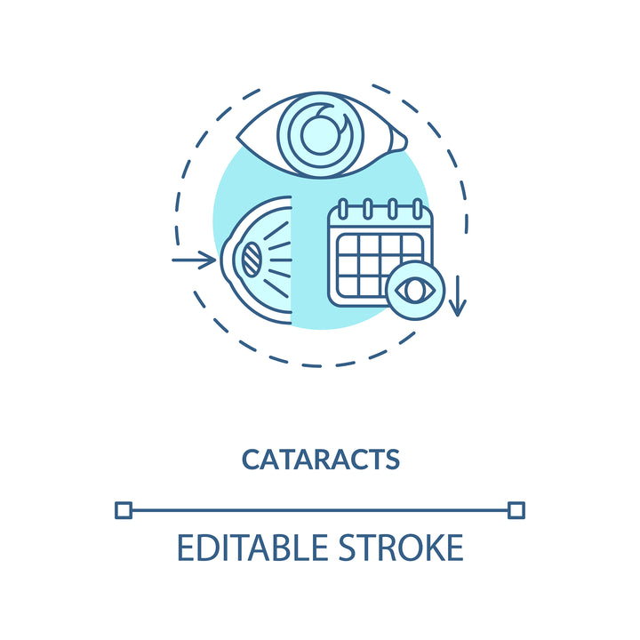 Eye health concept icons bundle