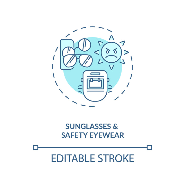 Eye health concept icons bundle