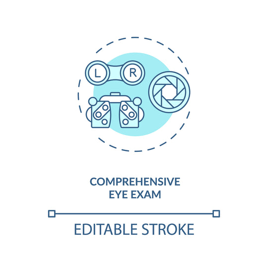Eye health concept icons bundle