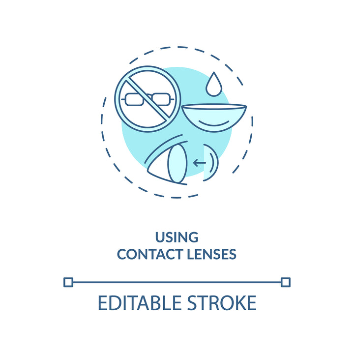 Eye health concept icons bundle