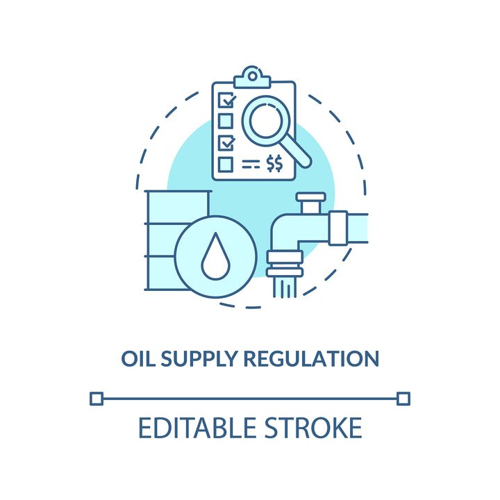 Energy security concept icons bundle