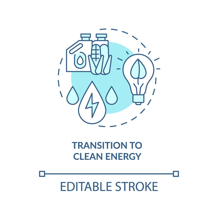 Energy security concept icons bundle