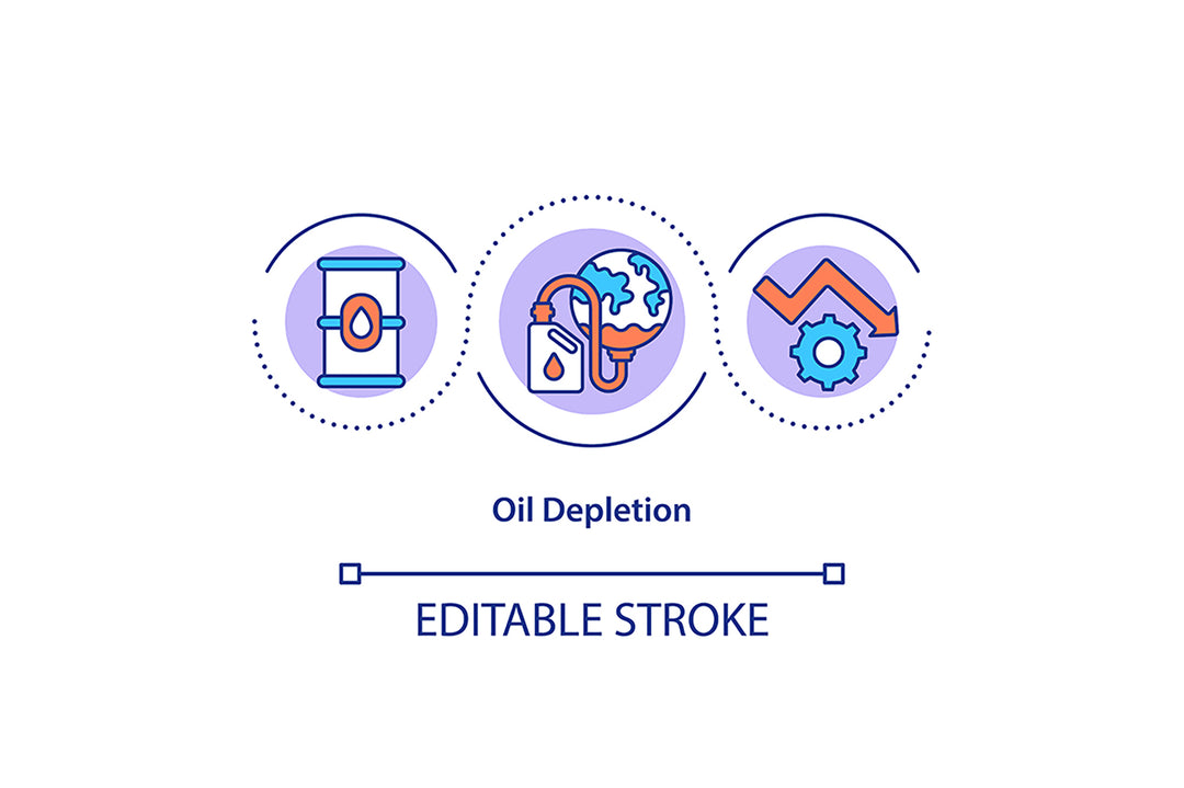 Energy security concept icon set