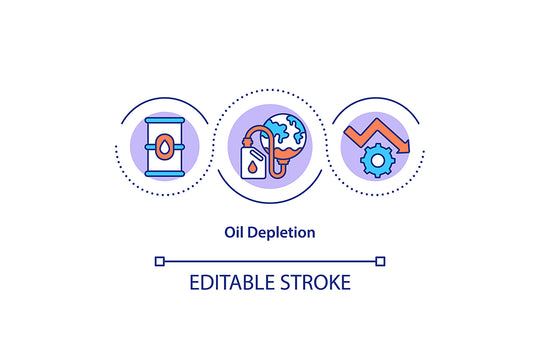 Energy security concept icon set