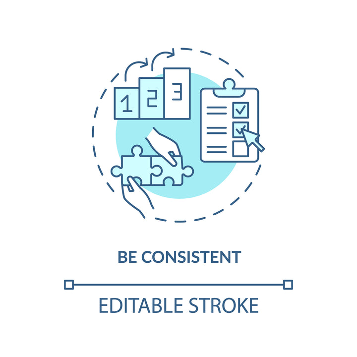 Personal brand concept icons bundle