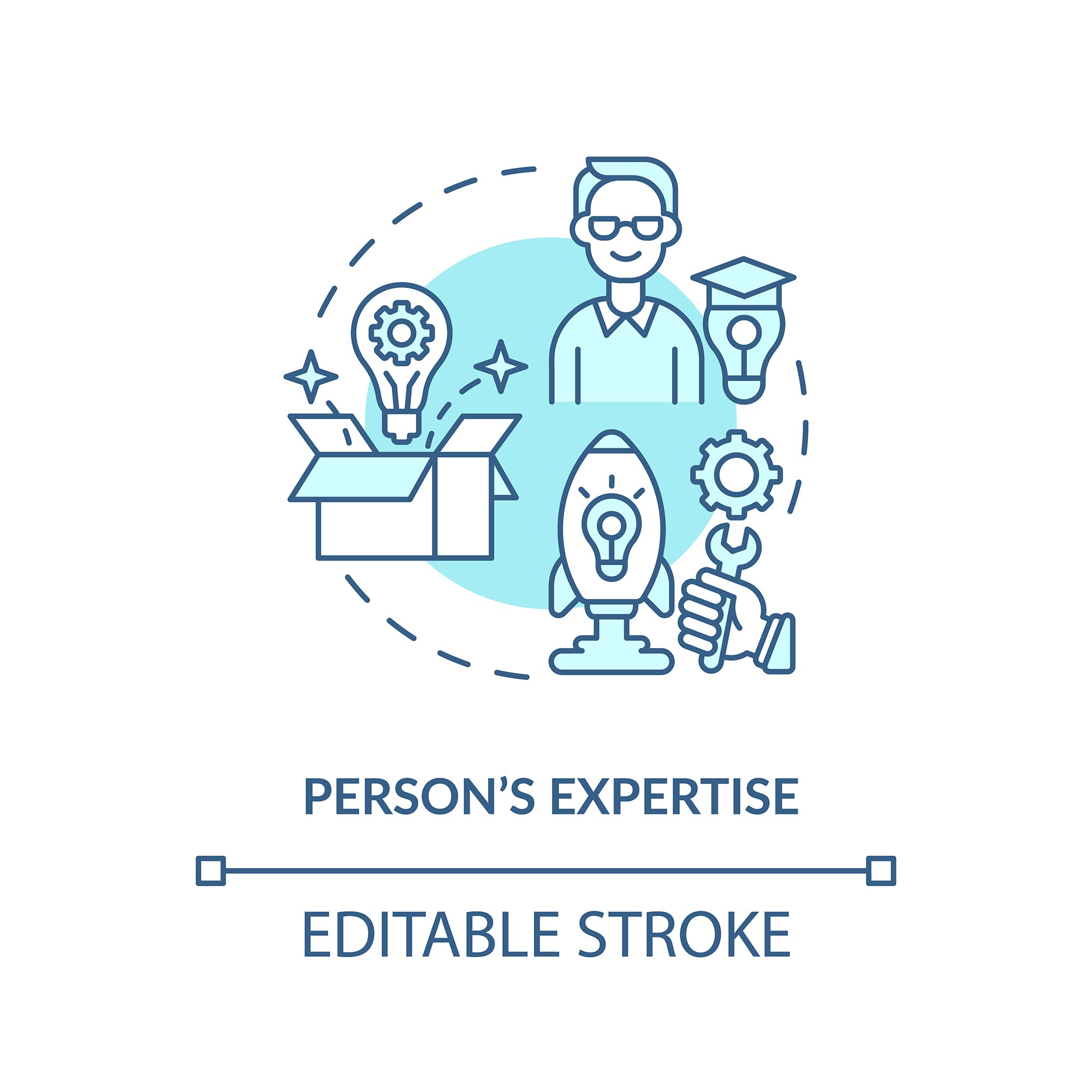 Personal brand concept icons bundle