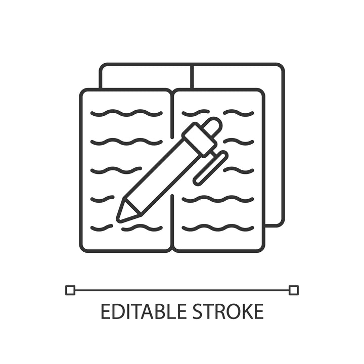 Everyday routine linear icons set for dark and light mode set