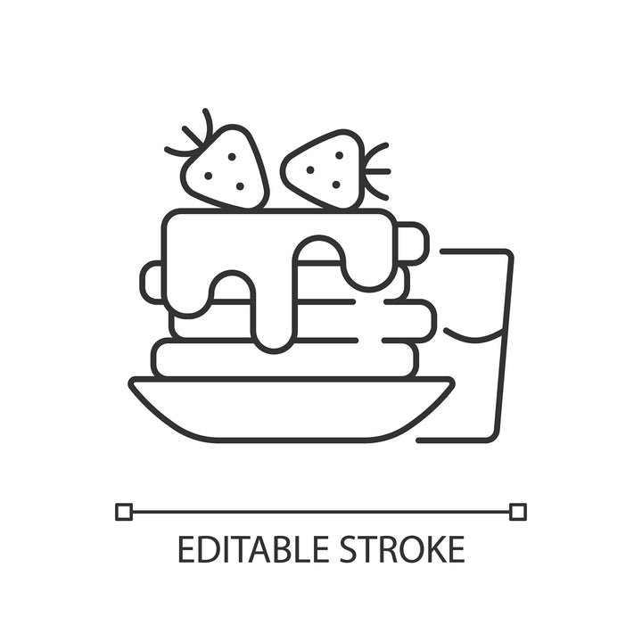 Everyday routine linear icons set for dark and light mode set