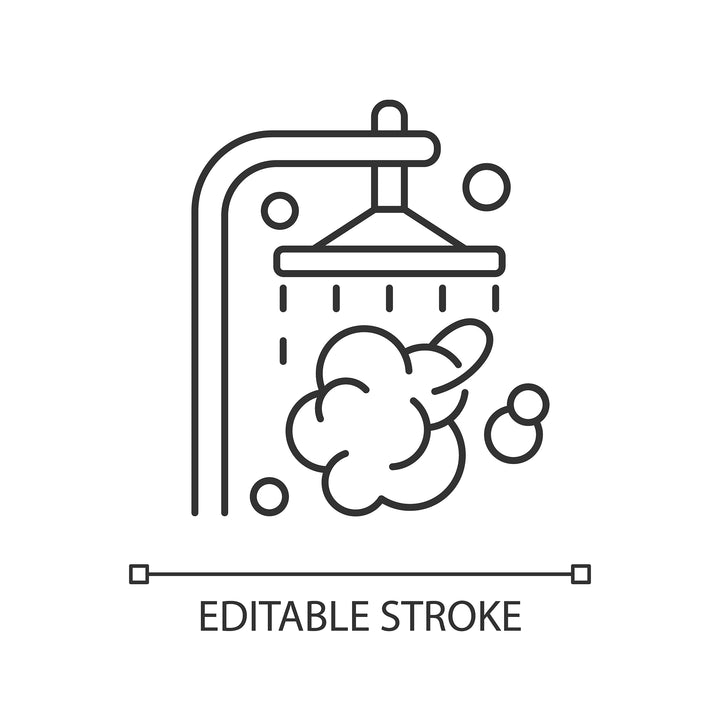 Everyday routine linear icons set for dark and light mode set
