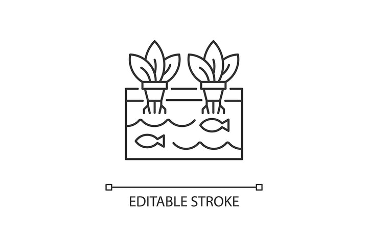 Agriculture related linear icons set for dark and light mode