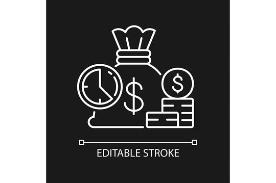 Business assets linear icons set for dark and light mode
