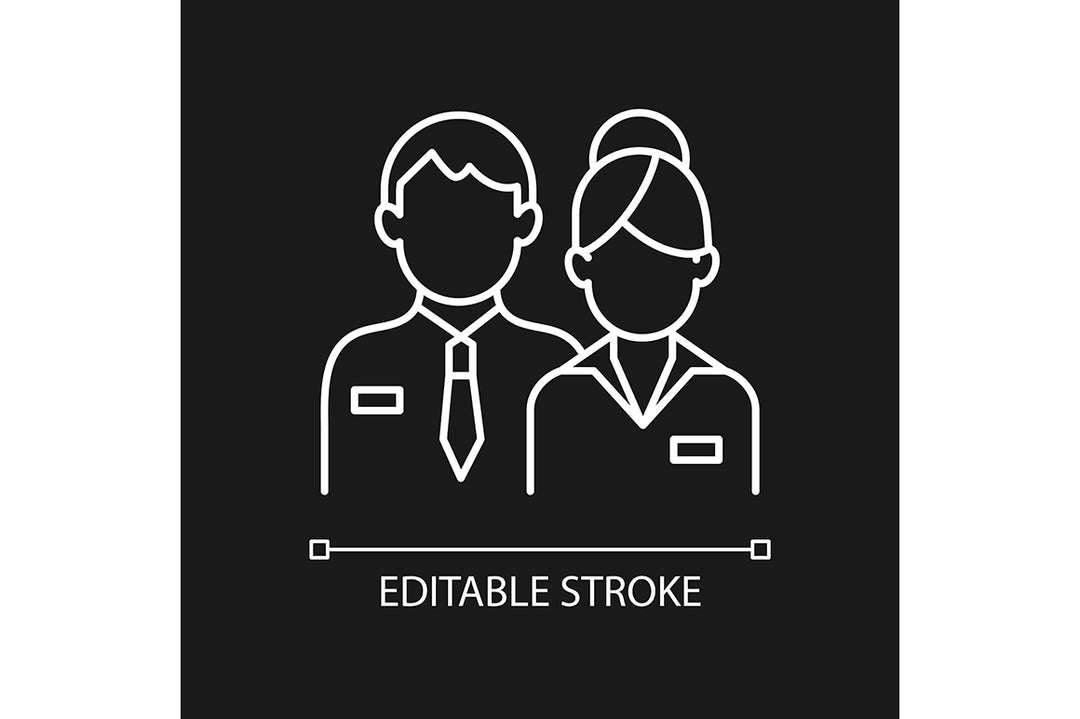 Business assets linear icons set for dark and light mode