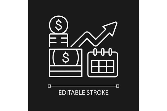 Business assets linear icons set for dark and light mode