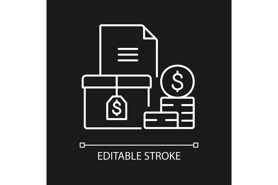 Business assets linear icons set for dark and light mode