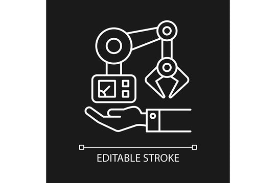 Business assets linear icons set for dark and light mode
