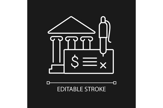 Business assets linear icons set for dark and light mode