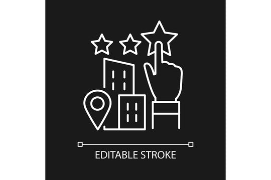 Business assets linear icons set for dark and light mode