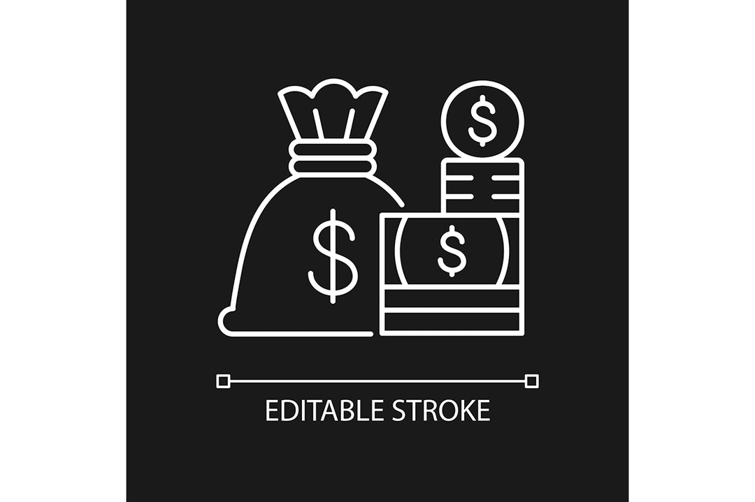 Business assets linear icons set for dark and light mode