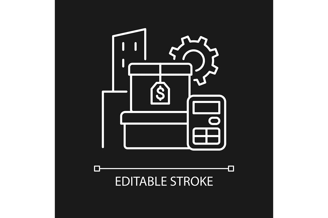 Business assets linear icons set for dark and light mode