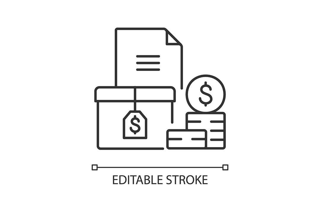 Business assets linear icons set for dark and light mode