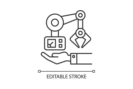 Business assets linear icons set for dark and light mode