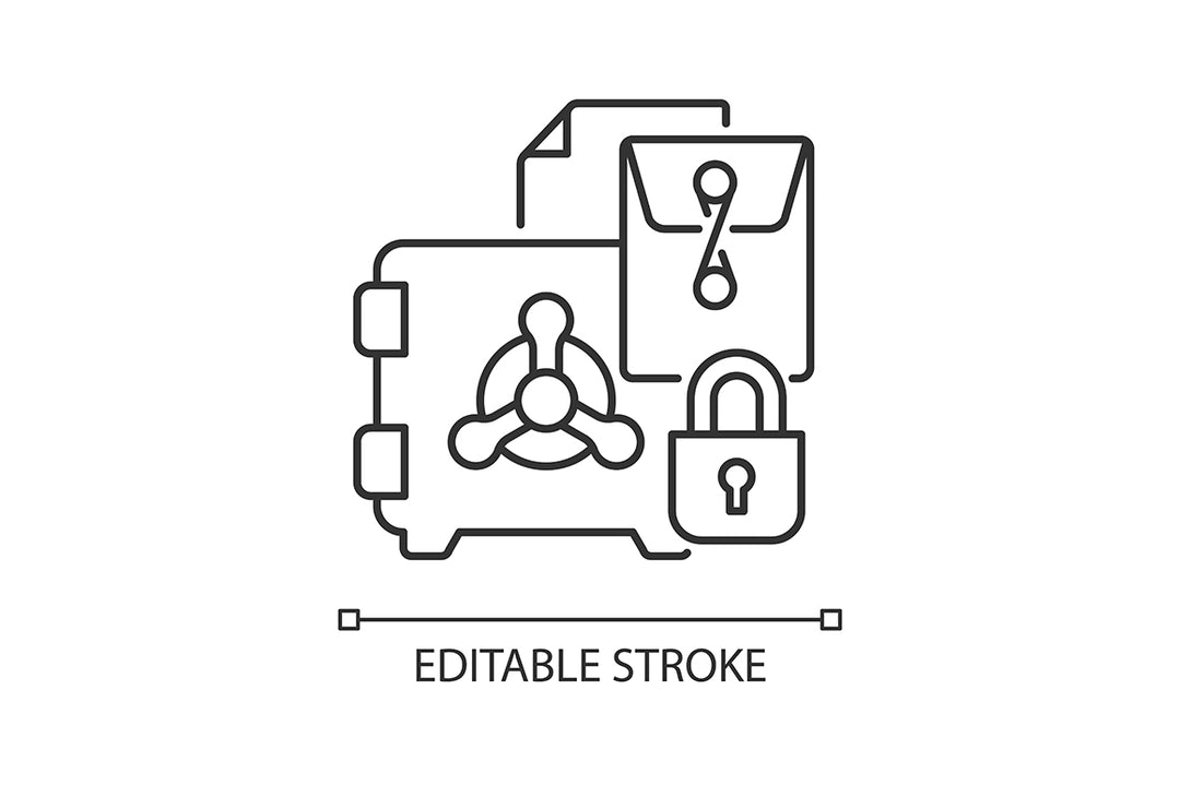 Business assets linear icons set for dark and light mode