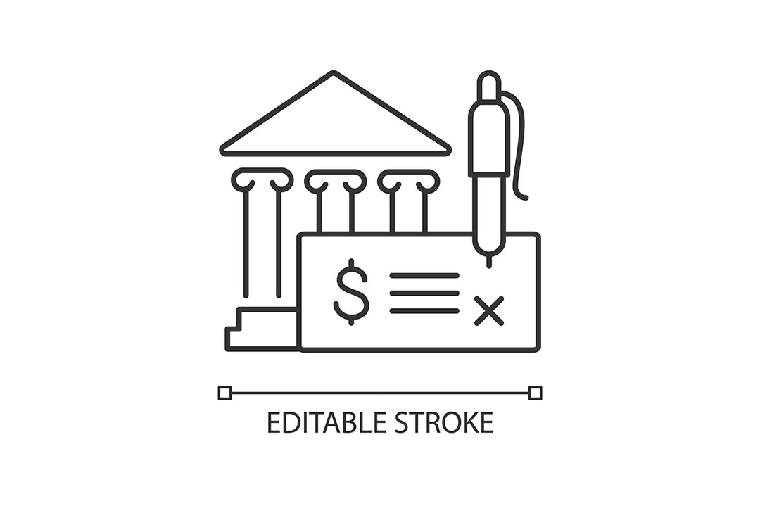 Business assets linear icons set for dark and light mode