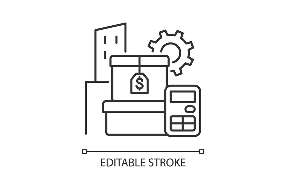 Business assets linear icons set for dark and light mode