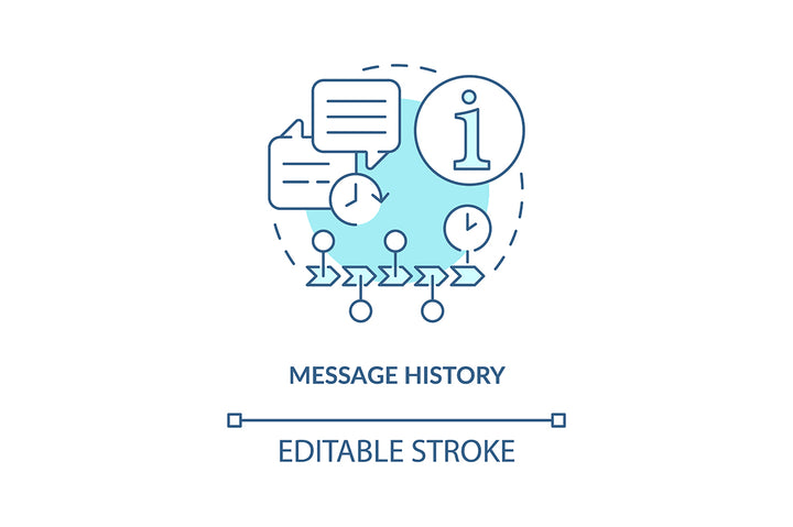 Unlimited Chatting Concept Icons Bundle