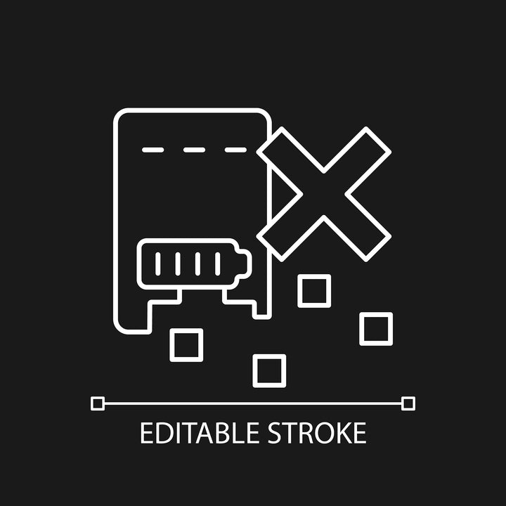 Power bank usage linear manual label icons set