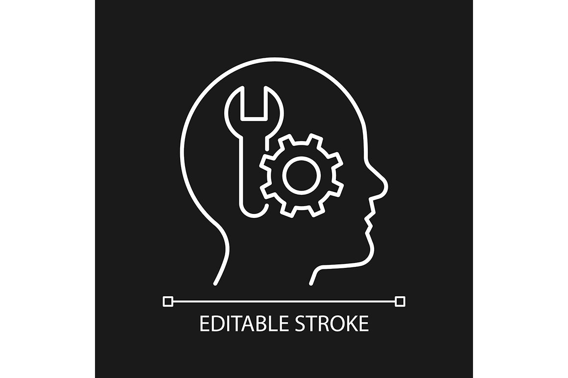 Motivation linear icons set for dark and light mode. Editable Stroke
