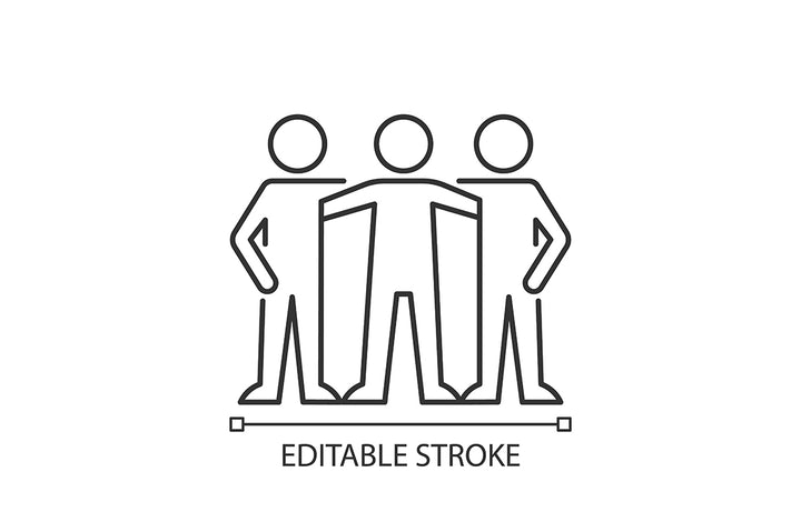 Motivation linear icons set for dark and light mode. Editable Stroke