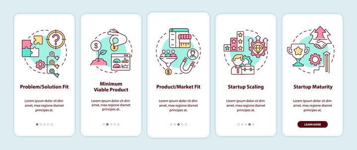 Startup launch concepts bundle