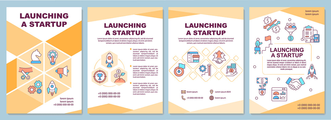 Startup launch concepts bundle