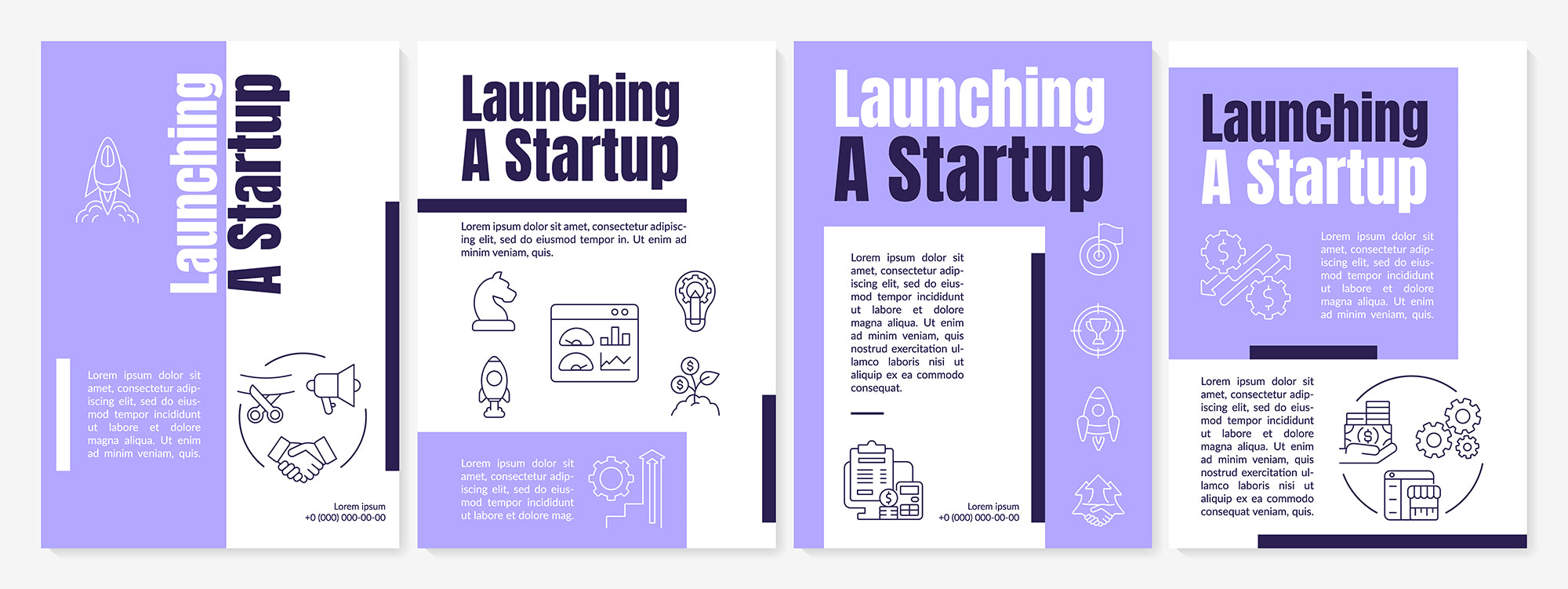 Startup launch concepts bundle